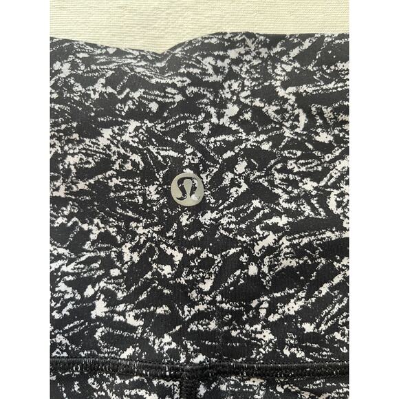 Lululemon Wunder Under Pant Legging Hi-Rise Ice Breaker White Black Iced Wave 6 - Picture 6 of 10